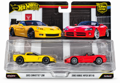 Hot Wheels Premium Car Culture Corvette Z06 & Dodge Viper SRT-10