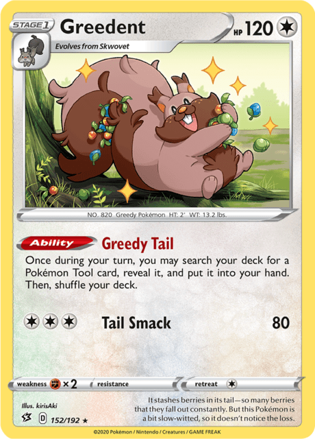 Greedent 152/192 Reverse Holofoil/Rare
