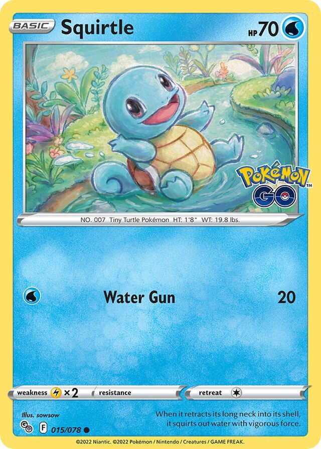 Squirtle 015/078 Reverse Holofoil/Common