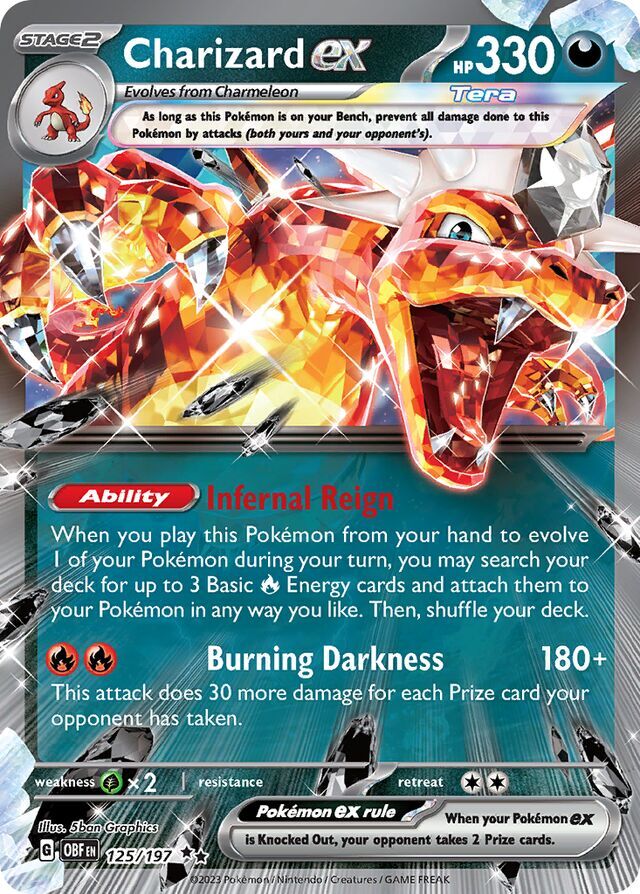 Charizard ex 125/197 Holofoil/Double Rare