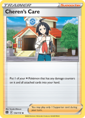 Cheren's Care 134/172 Reverse Holofoil/Uncommon