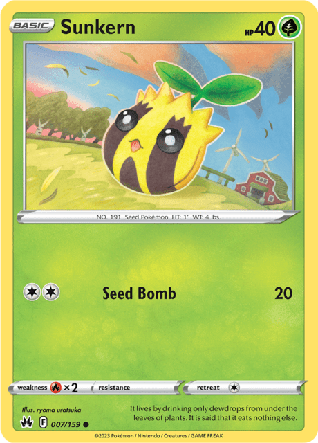 Sunkern 007/159 Reverse Holofoil/Common