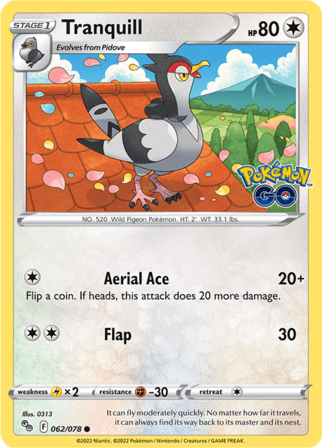 Tranquill 062/078 Reverse Holofoil/Common