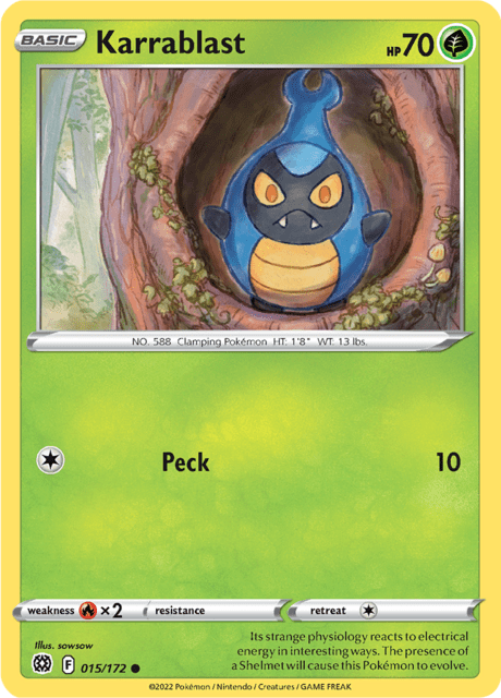 Karrablast 015/172 Reverse Holofoil/Common