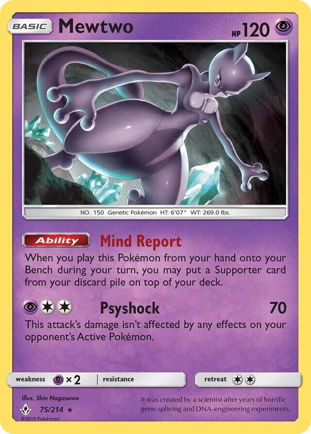 Mewtwo 75/214 Normal/Rare