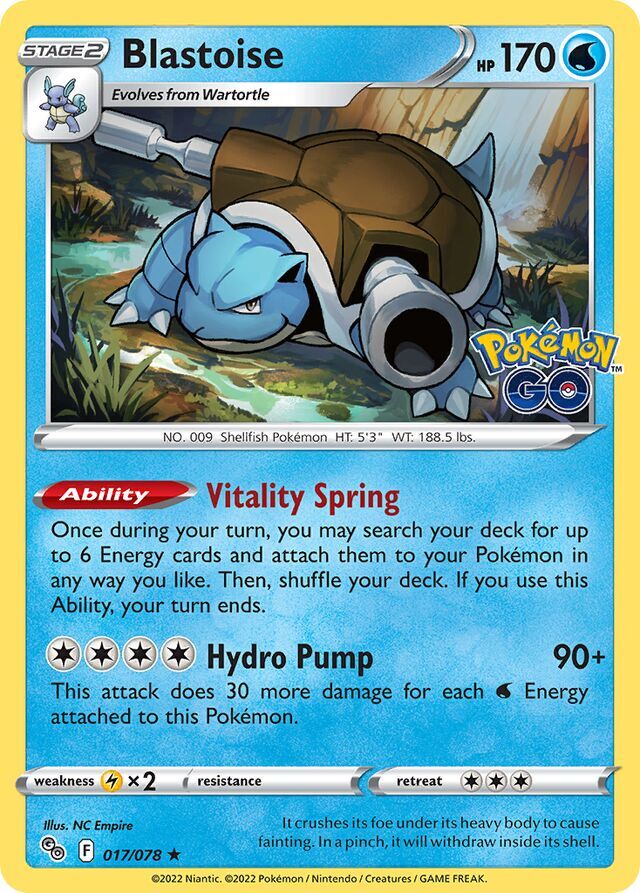 Blastoise 017/078 Holofoil/Rare