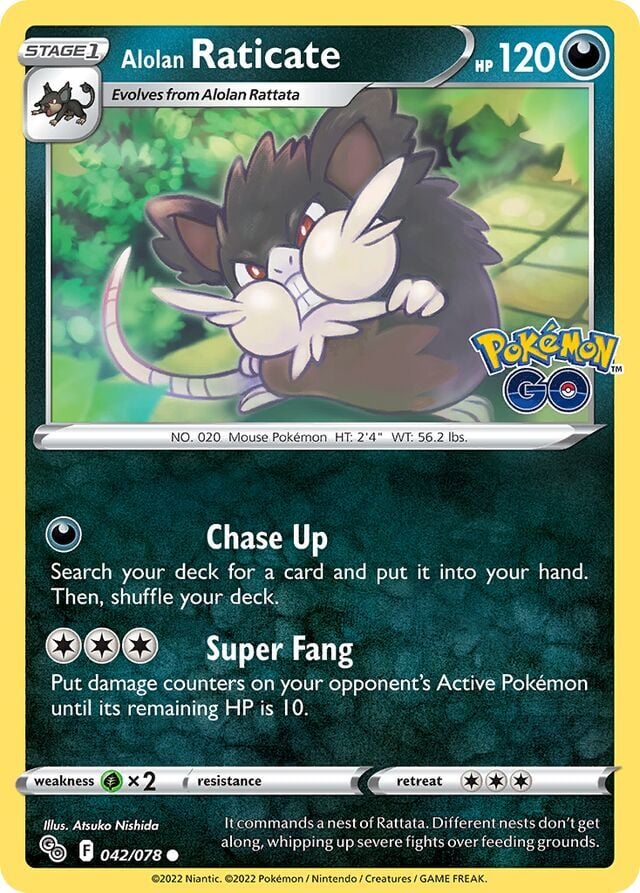 Alolan Raticate 042/078 Reverse Holofoil/Common