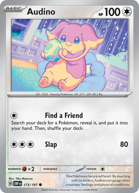 Audino 173/197 Reverse Holofoil/Common