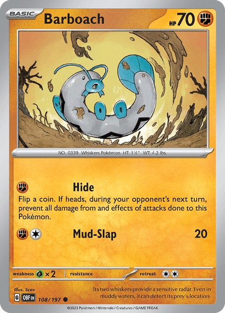 Barboach 108/197 Reverse Holofoil/Common