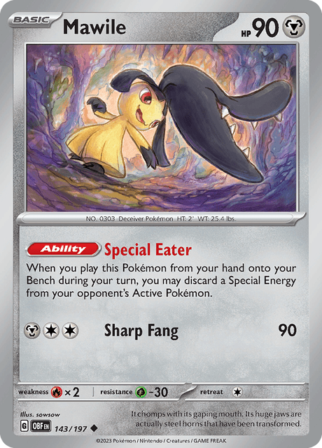 Mawile 143/197 Reverse Holofoil/Uncommon