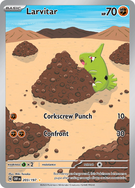 Larvitar 203/197 Holofoil/Illustration Rare