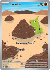 Larvitar 203/197 Holofoil/Illustration Rare
