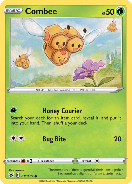 Combee 011/189 Reverse Holofoil/Common