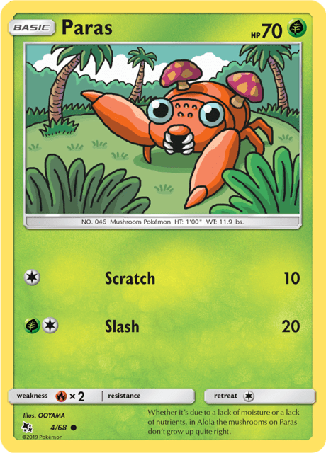 Paras 4/68 Reverse Holofoil/Common