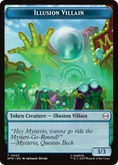 Spider // Illusion Villain Double-Sided Token