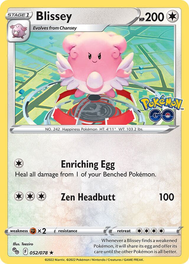 Blissey 052/078 Holofoil/Rare
