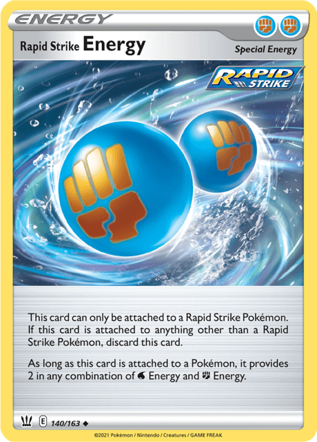 Rapid Strike Energy 140/163 Reverse Holofoil/Uncommon