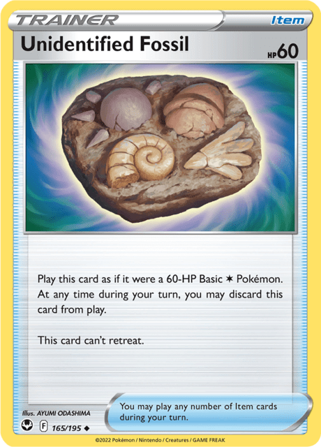 Unidentified Fossil 165/195 Reverse Holofoil/Uncommon