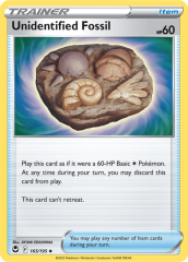 Unidentified Fossil 165/195 Reverse Holofoil/Uncommon