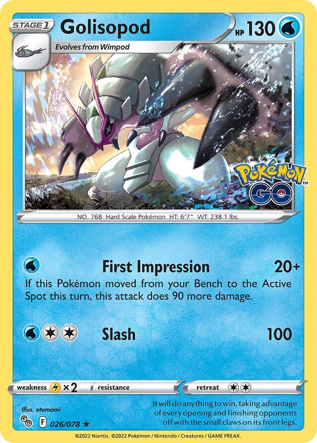 Golisopod 026/078 Reverse Holofoil/Rare