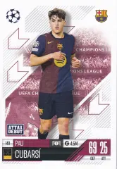 Pau Cubarsi #140 Attax Debut