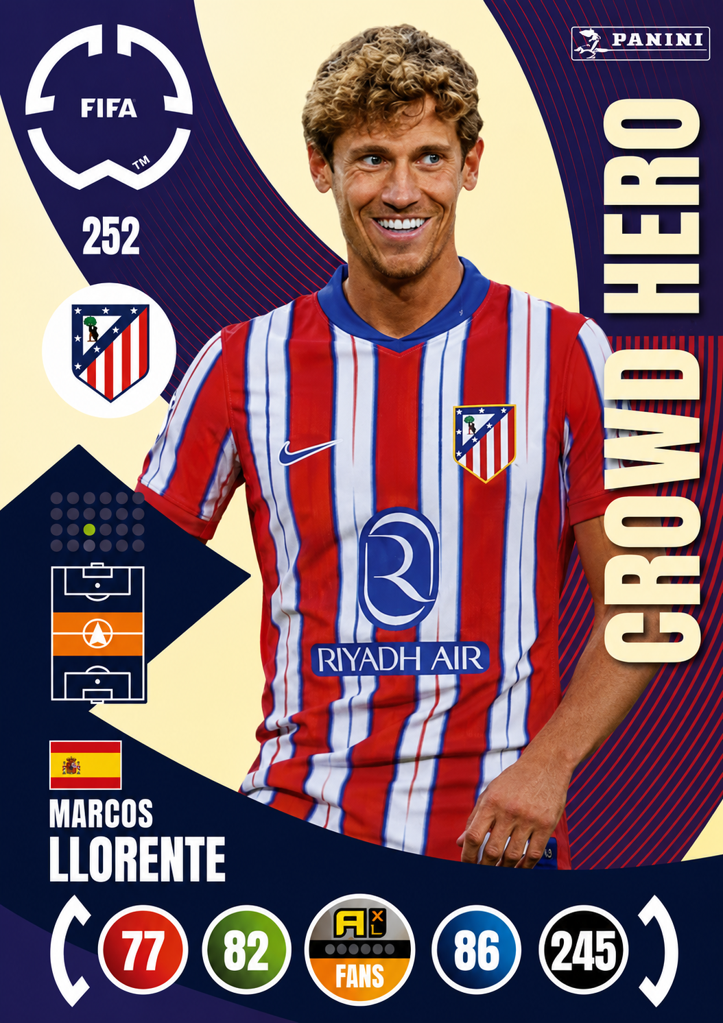 Marcos Llorente #252 Crowd Hero (Holo)