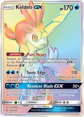 Keldeo GX 240/236 Rare Rainbow-Full Art