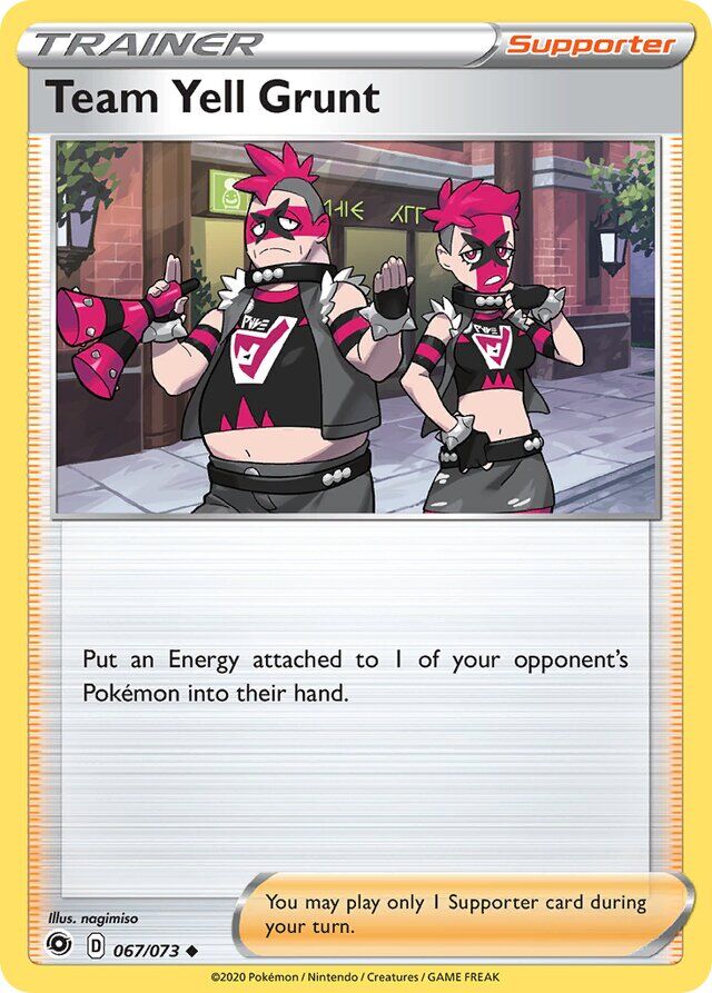 Team Yell Grunt 067/073 Reverse Holofoil/Uncommon