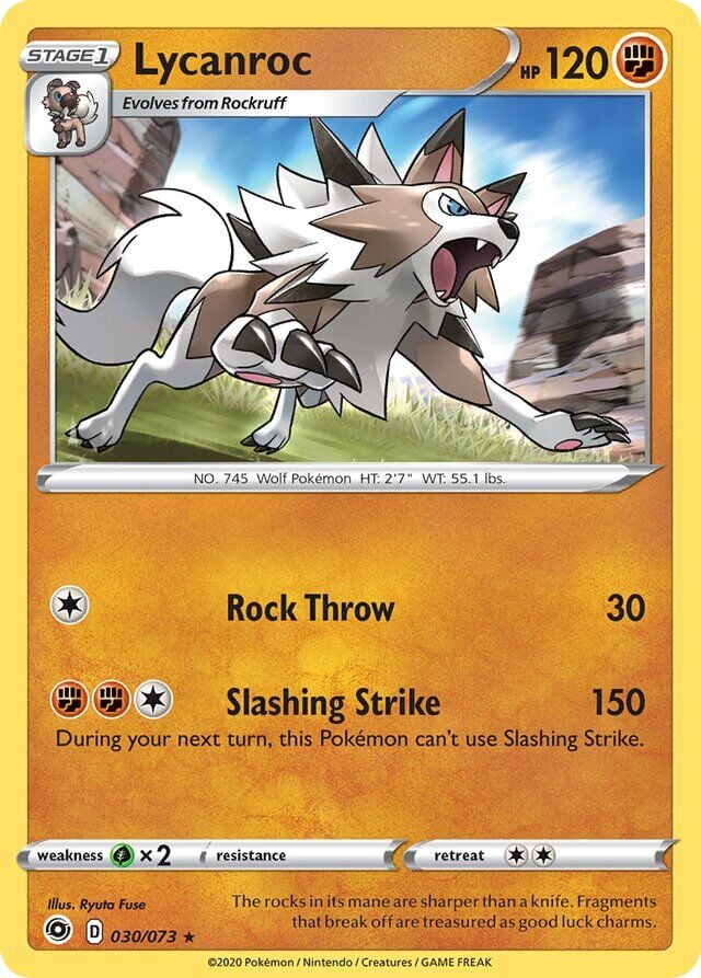 Lycanroc 030/073 Holofoil/Rare