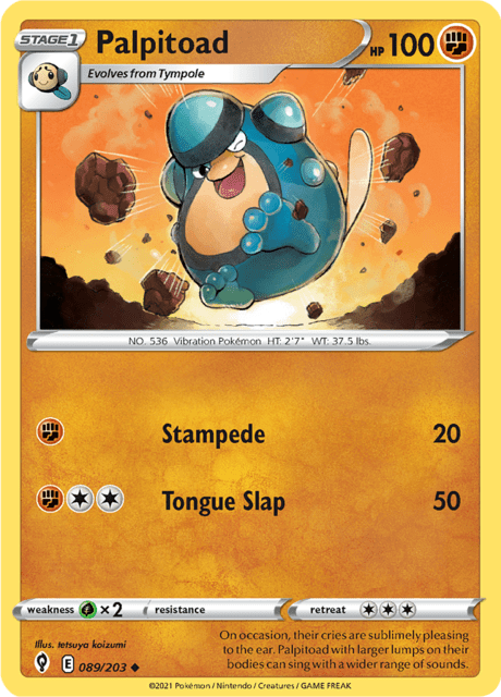 Palpitoad 089/203 Reverse Holofoil/Uncommon