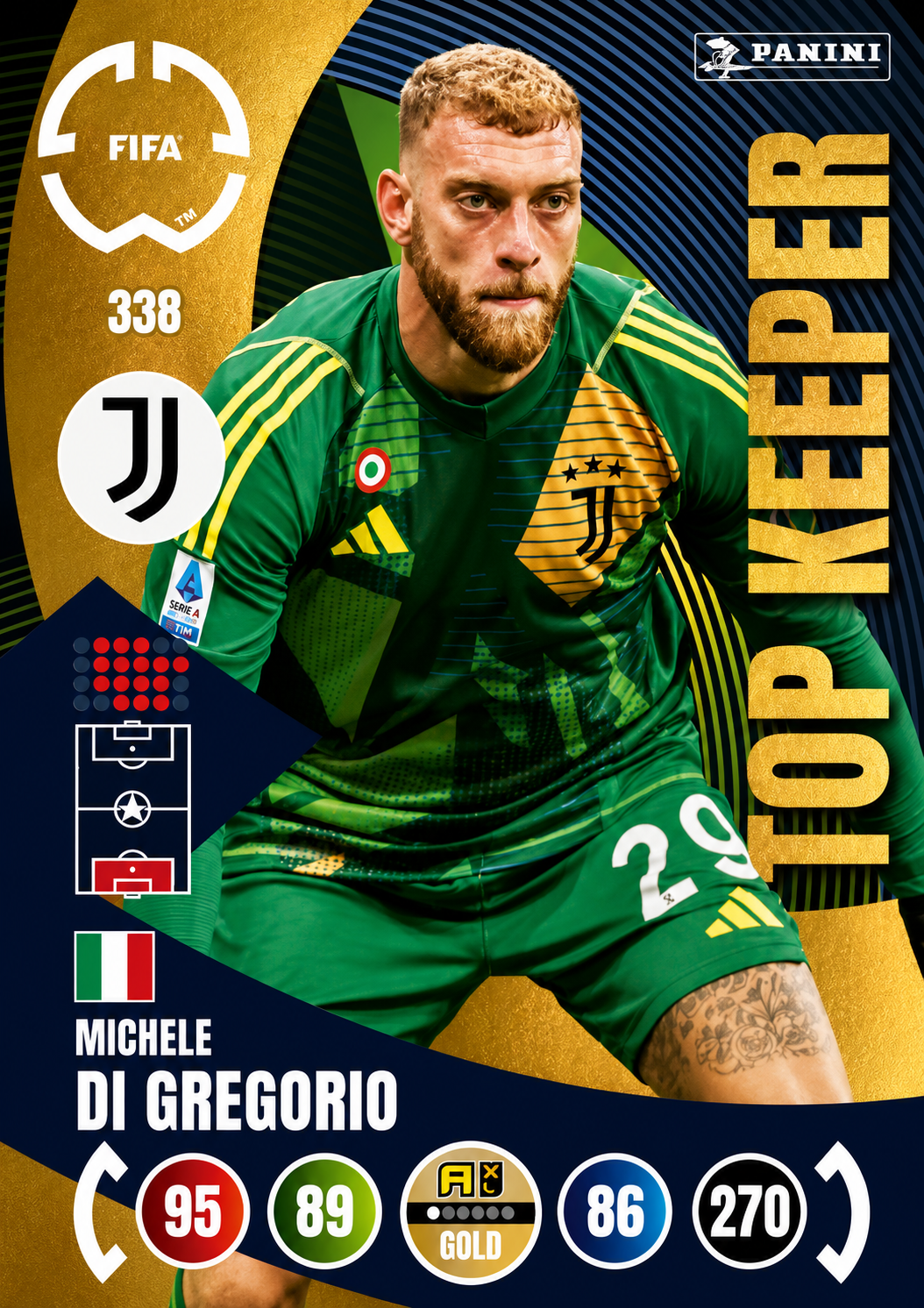 Michele Di Gregorio #338 Top Keeper (Holo)