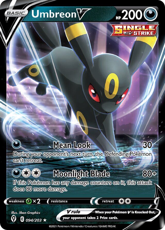 Umbreon V 094/203 Holo Rare V