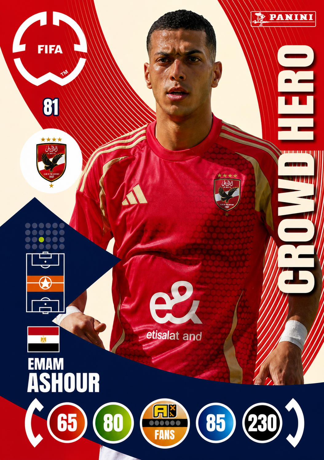 Emam Ashour #81 Crowd Hero (Holo)
