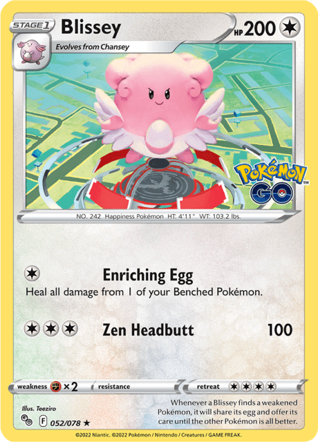 Blissey 052/078 Cosmos Holofoil/Rare
