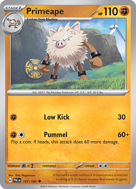 Primeape 107/193 Normal/Uncommon