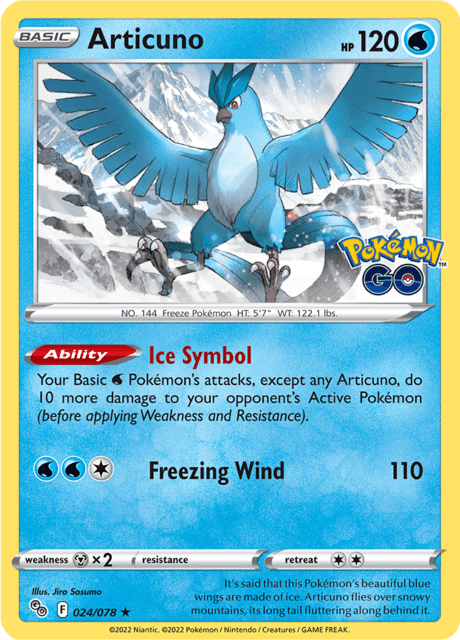 Articuno 024/078 Holofoil/Rare