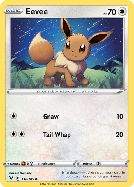 Eevee 130/185 Reverse Holofoil/Common