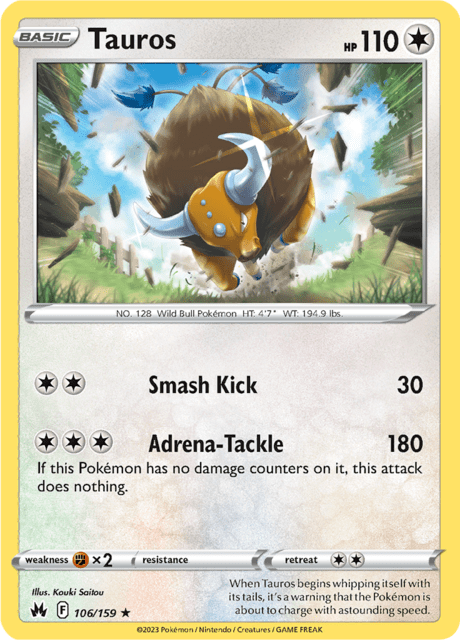 Tauros 106/159 Normal/Rare