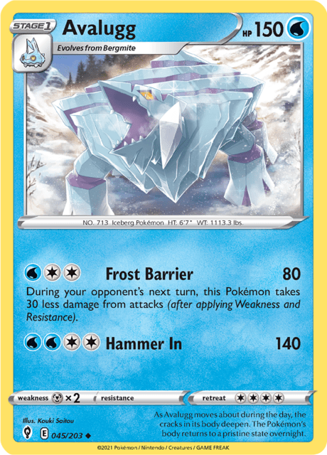 Avalugg 045/203 Reverse Holofoil/Uncommon