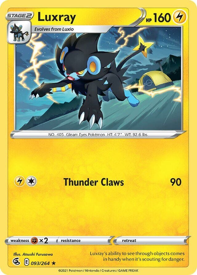 Luxray 093/264 Reverse Holofoil/Rare