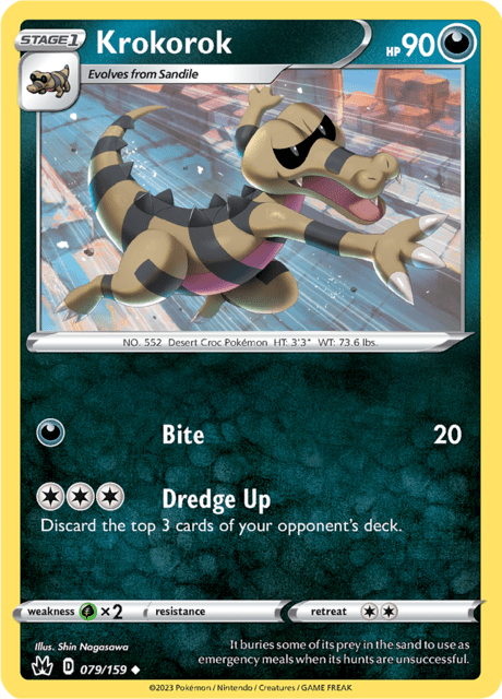 Krokorok 079/159 Reverse Holofoil/Uncommon