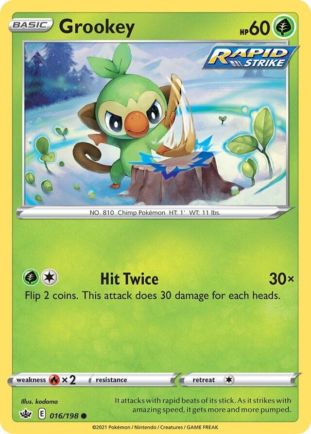 Grookey 016/198 Reverse Holofoil/Common