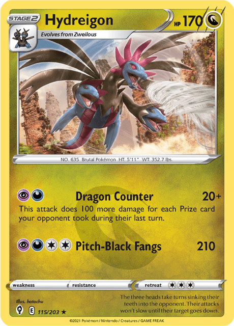 Hydreigon 115/203 Reverse Holofoil/Rare