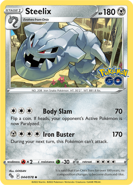 Steelix 044/078 Reverse Holofoil/Uncommon