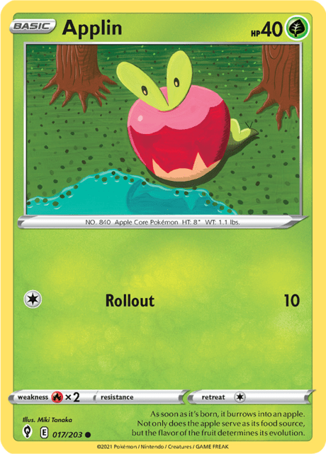 Applin 017/203 Reverse Holofoil/Common