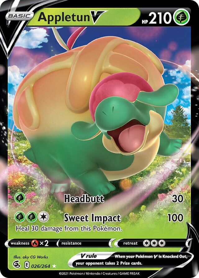 Appletun V 026/264 Holo Rare V