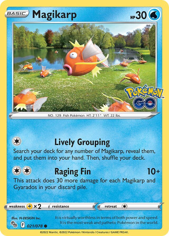 Magikarp 021/078  Reverse Holofoil/Common