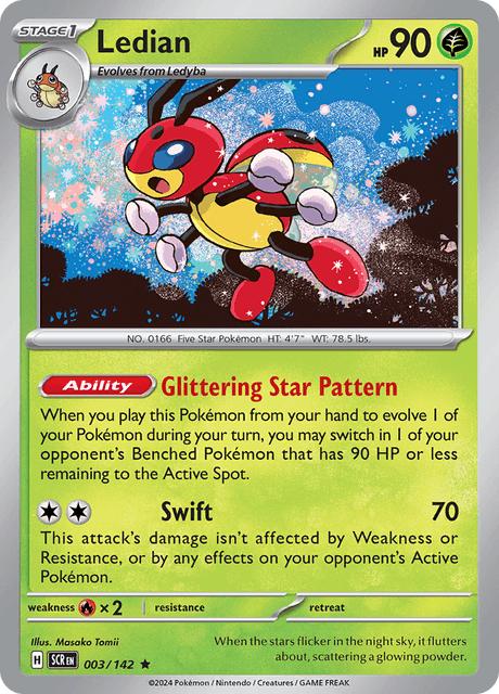 Ledian 003/142 Holofoil/Rare