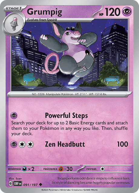 Grumpig 091/197 Normal/Uncommon