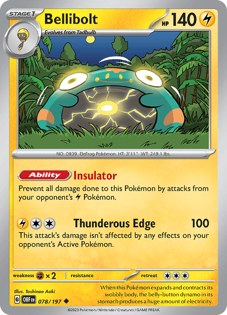 Bellibolt 078/197 Normal/Uncommon